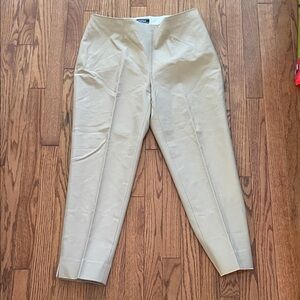 Land’s End Mid Rise Slim Leg Khaki Capri Pants Women’s Sz 12